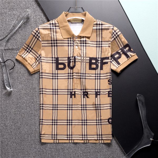 

23 men's t-shirt short sleeve sports lapel polo shirt designer men's summer fashion casual men's polo shirt, White;black