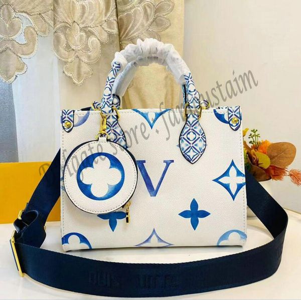 

2pc designer women's lucky bb letter pattern messenger bag luxury designer bag 25cm printed shoulder handbag ladies leather canvas hand