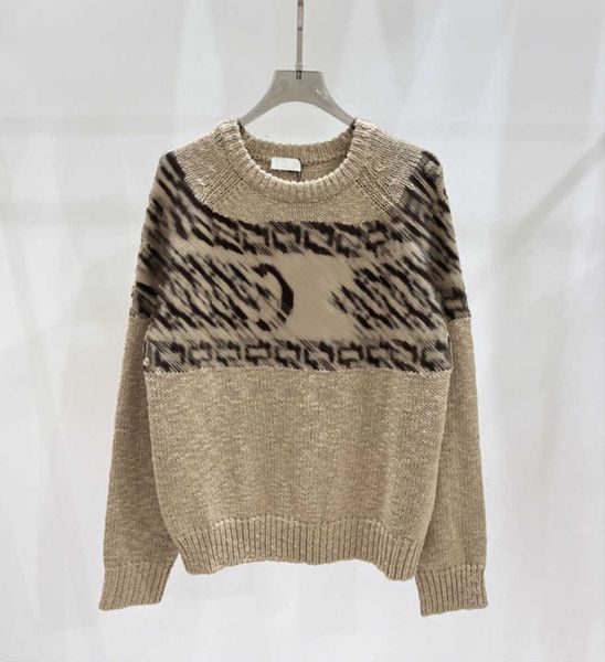 

autumn vintage sweater women pullover knitted shirts round neck retro jacquard knit long sleeve pullover cashmere sweater designers clothes, White;black