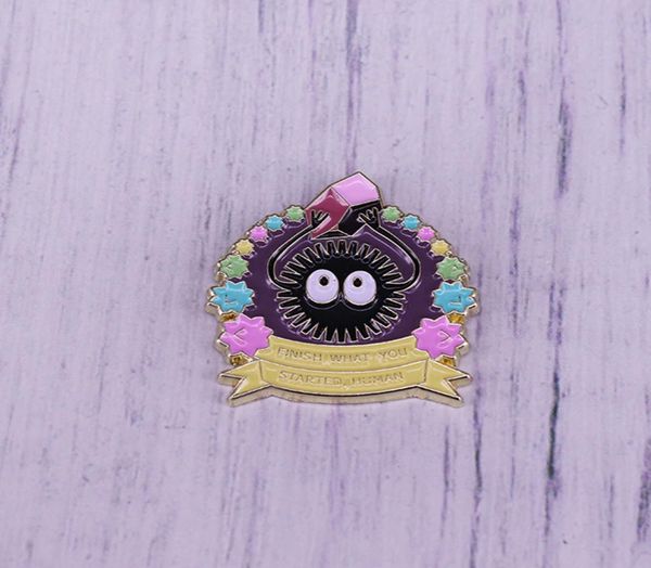 

cute little sootball sprite and his adorable work ethic pin is just for you3759118, Gray