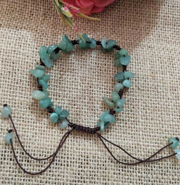 

irregular natural crystal stone handmade beaded adjustable charm bracelets party club decor energy jewelry for women men8421476, Golden;silver