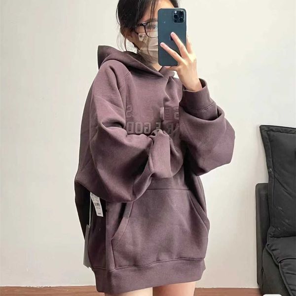 

sweatshirt men's hooded men's women's essentail pants designer's long sleeved trousers sweatshirt set street clothes pul, Black