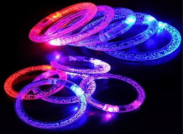 

whole light up toys led flashing blinking bracelet hand ring bracelets for party decoration for ship6403953, Silver