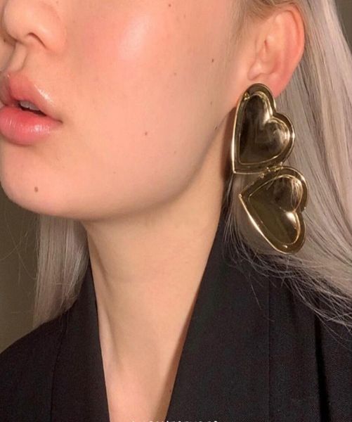 

peter do designer fashion personality ladies love box ear nails earrings8367411, White
