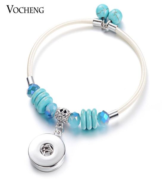 

vocheng noosa natural stone bracelet ginger snap jewelry for 18mm button nn3721388308, Golden;silver