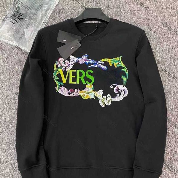 

men's hoodies & sweatshirts designer v sweatshirt design hoodie autumn winter printing round neck pullosweater sweater and women's, Black