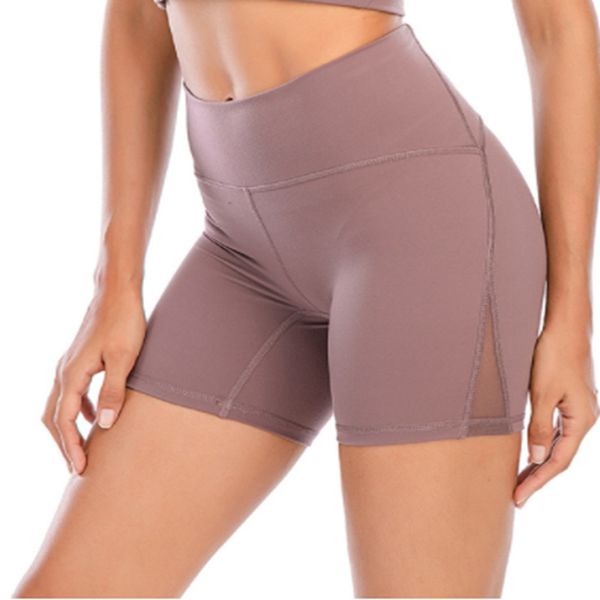 

lu-718 women sports short squat proof high waist lulu quality butter soft fitness tight women yoga legging shorts cycling athletic gym lu lu