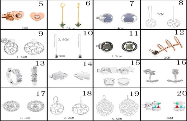 

2020 100 925 sterling silver bear stud earrings classic pierced stud earrings jewelry manufacturers whole 113476686, Golden;silver