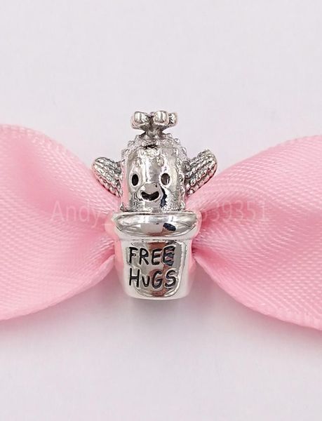 

andy jewel 925 sterling silver beads hugs cactus charm charms fits european pandora style jewelry bracelets necklace 7987863620466, Black
