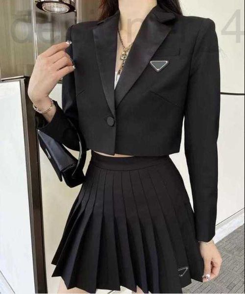 

women's jackets designer ladies elegant mystic blazer girdle classic badge skirt set long jacket lapel tunic socialite outerwear evenin, Black;brown