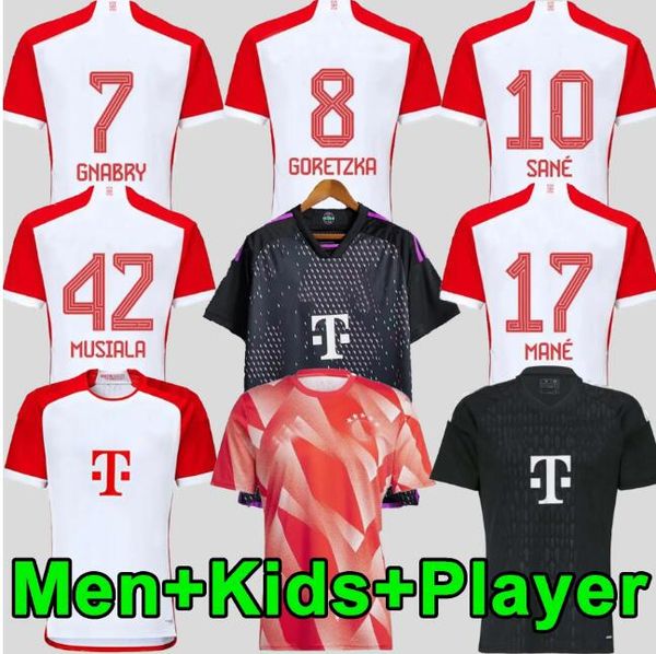 

22 23 24 bayern de ligt mane gravenberch soccer jerseys sane coman muller davies kimmich gnabry football shirt kids kit 2023 2024 special mo, Black;yellow