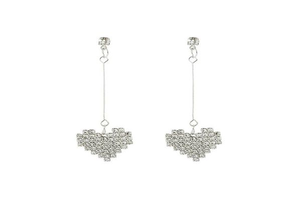

earrings female temperament earrings personality hipster simple earrings love wild long pendant ear jewelry2769482, Silver