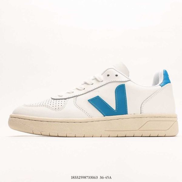 

veja new french national v-shaped classic small board white shoes simple and versatile casual shoes for spring and summer, Black
