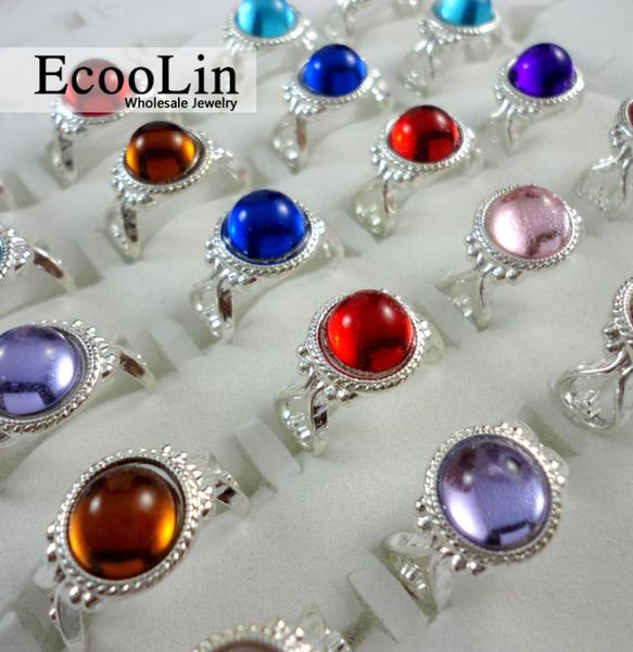 

mixed color silver plated crystal ring for children boys girls kids whole jewelry lots lr2707707090, Golden;silver