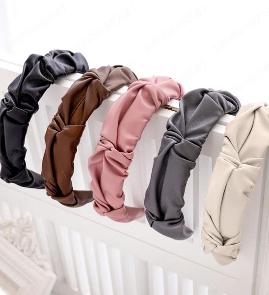 

pu leather hairband headband for women girls hair accessories4773263, Silver