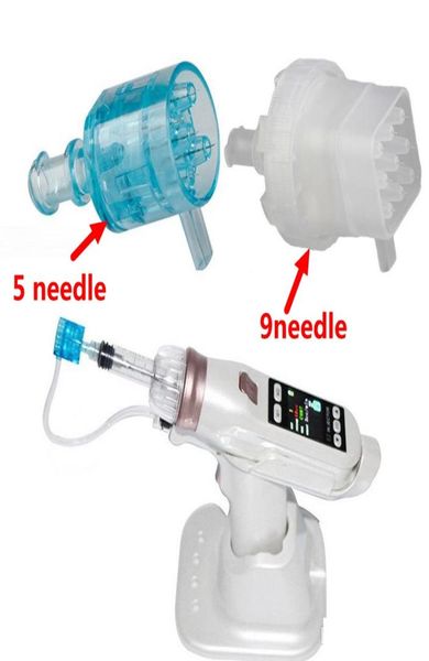 

25pcs replacement 5 needle mesotherapy meso gun negative pressure cartridge for ez vacuum injector skin care whitening be dhl6499005, Black;white
