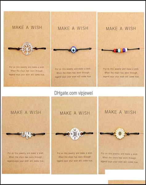 

charm bracelets jewelry handmade braided bracelet for couples geometric map elephant compass nazar evil blue eye friendship gift d6757313, Golden;silver