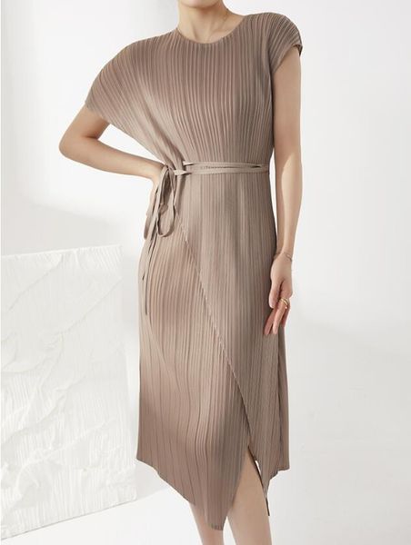 

issey summer elegance high end women's irregular dress dress, Black;gray