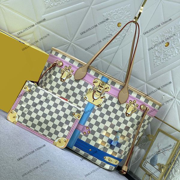 

23ss women luxurys designer totes bags ontehgo upscale leather handbag shouder crossbody ladies handbags flowers with coin bag purse pouch 3