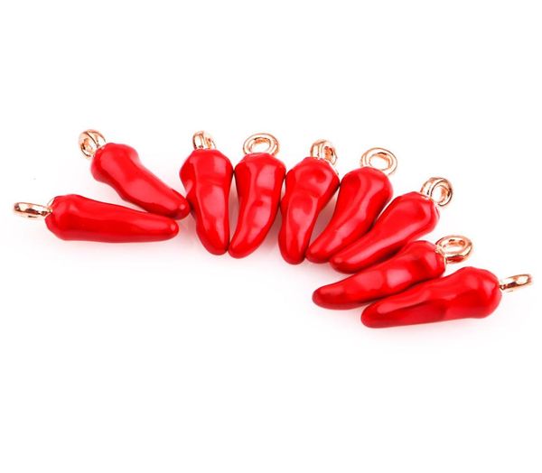 

20pclot red chili pepper pendant charm fit for glass magnetic floating locket bracelet necklace making2614788, Bronze;silver