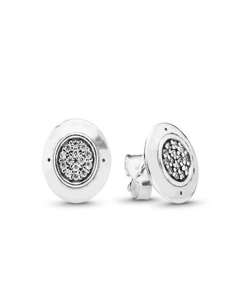 

women classic design jewelry designer earrings original box for 925 sterling silver crystal diamond womens stud ps15463834314, Golden;silver