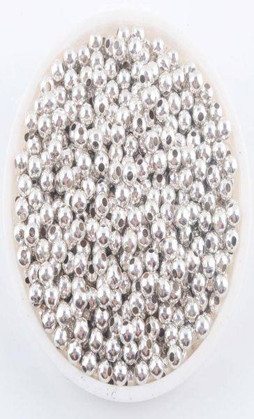 

wojiaer 3mm 4mm 6mm 8mm gold silvercolor pewter metal iron round loose beads spacer for jewelry making 100pcslot bh3063044331, Black