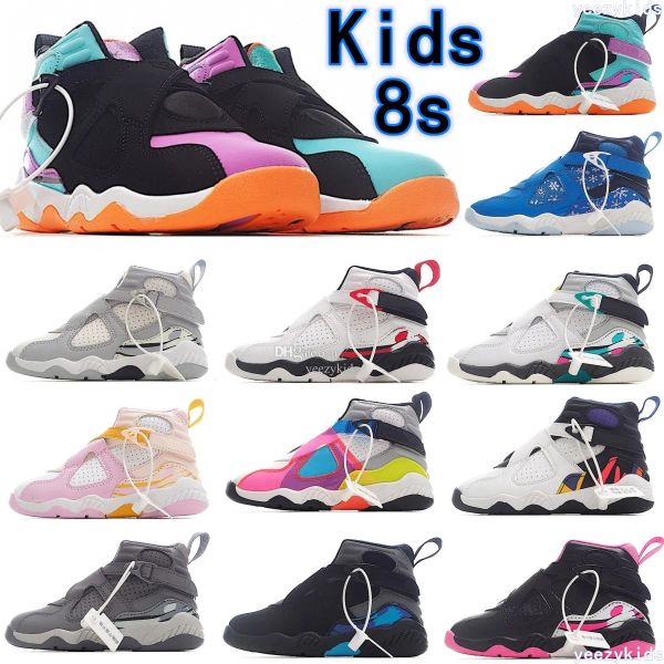 

jumpman 8s kids shoes boys basketball 4 shoe children black mid high sneaker chicago designer military cat trainers baby kid youth toddler y