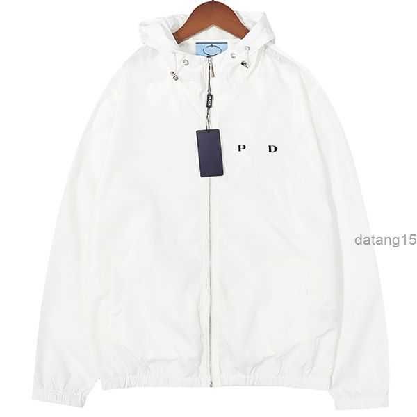 

prad mens jacket windbreaker thin coats with letters inverted triangle men women waterproof coat spring autumn clothes jackets outerwear men, Black;brown