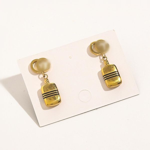 

new luxury brand designer diy for women earrings gold silver plated earring for wedding party jewerlry accessories, Golden;silver