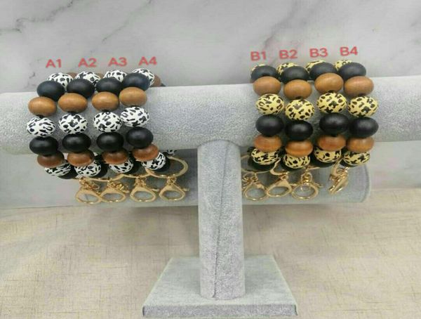 

foreign trade beaded bracelet key chain simple fashion elastic wrist multicolor optional factory whole7232307, Golden;silver