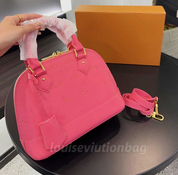 

women's handbag alma bb shell bag handle shoulder bags chain messenger bag patent leather