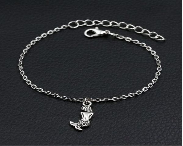 

new mermaid charms bracelet antique silver diy handmade link chain bracelet for women5658968, Golden;silver