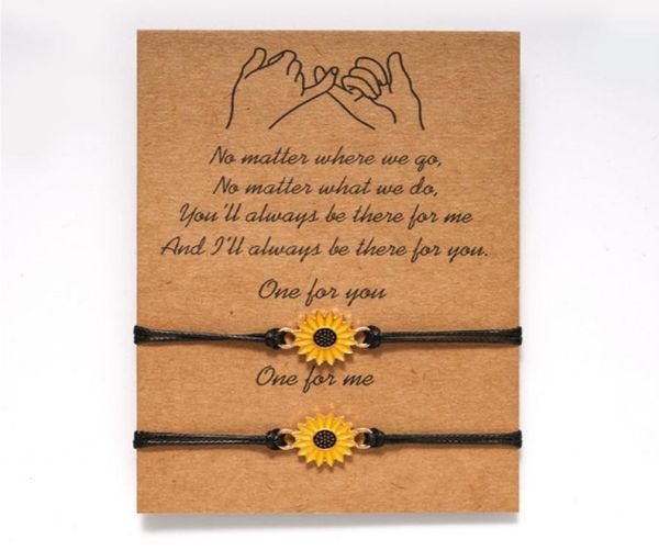 

fashion wish bracelet wax cotton cord charm surfing bracelet for women men summer friendship beach bracelet8813817, Black