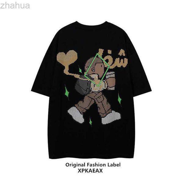 

stussys fashion brand 2023 college style casual short sleeve loose half sleeve t-shirt fashion men's t-shirt, White;black
