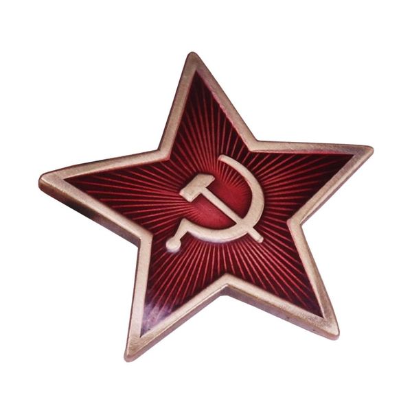 

russia soviet red star hammer sickle lapel pin communism emblem badge jacket or hat decor7977657, Gray