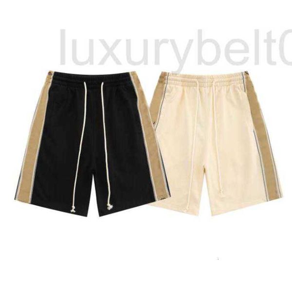

men's shorts designer men women pant double letters side webbing spring summer cotton white black apricot s-xl dl80