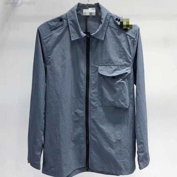 

men's jacket compass badge sleeves and women's pocket coat street wear lapel trench wash shirt sun protection, fishing clothes eur, Black;brown