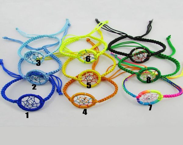 

2016 vintage enchanted forest mini dreamcatcher bracelet handmade dream catcher net bracelet jewelry decoration ornament colorful 4913508, Golden;silver