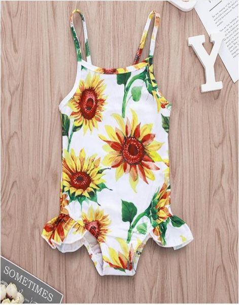 

girl suspender print swimwear baby summer sleeveless swimsuit kids swimming clothes one piece zht 2171199666, Black