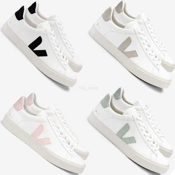 

french veja campo small white shoes couple star sports shoes mens and womens shoes leisure german training board shoes, Black
