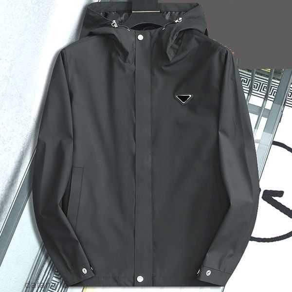 

prad mens jacket windbreaker thin coats with letters inverted triangle men women waterproof coat spring autumn clothes jackets outerwear men, Black;brown