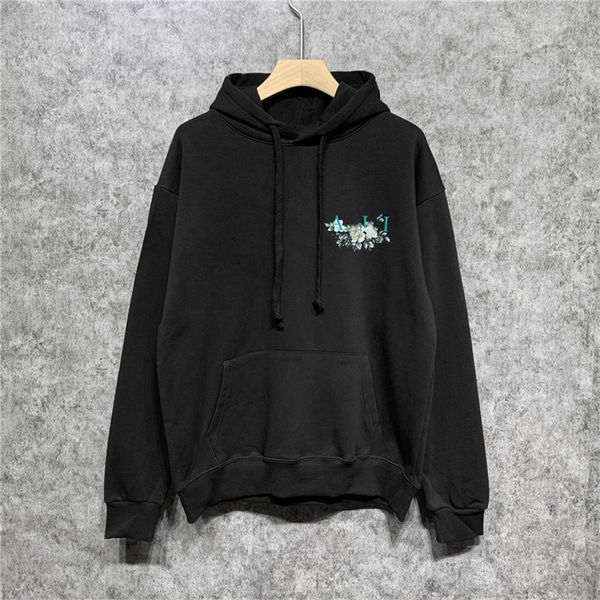 

fashion men's hooded sweatshirt 2023 galleryis designer men's and women's printed letters spring and autumn loose student cas, Black
