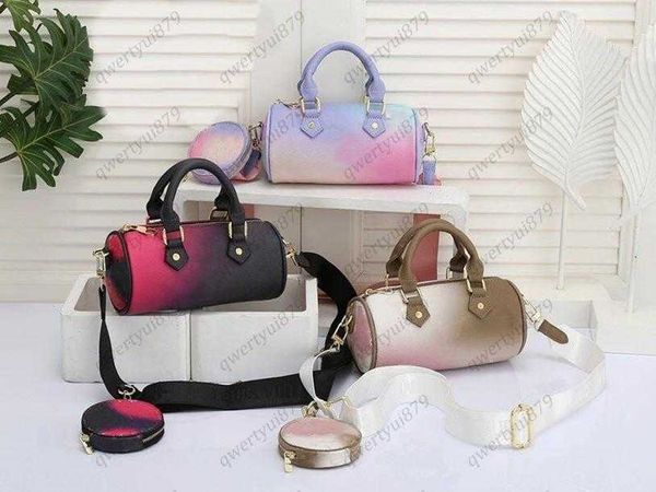 

shoulder bags papillon sunrise pastel midnight fuchsia sunset nano speedy boston pillow purse women pu leather cross body tote handbag