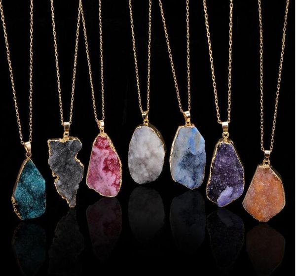 

new natural crystal quartz healing point chakra bead gemstone necklace pendant natural stonestyle pendants necklaces jewelry chai6430376, Silver