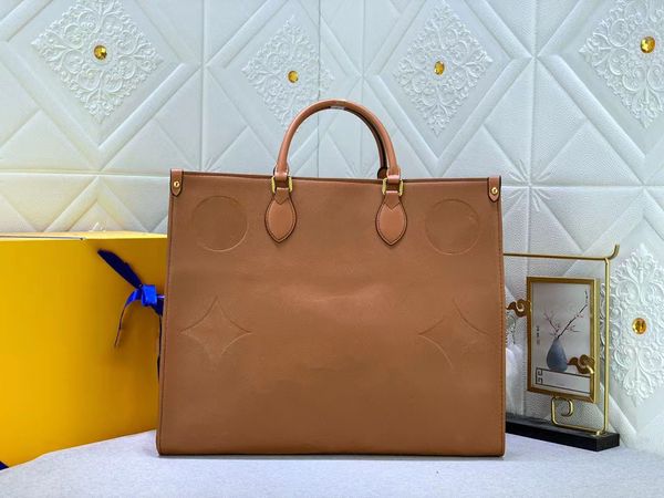 

2023 new luxurys designers bags handbags women messenger handbag sac plat embossing onthego small tote shoulder crossbody bag aaaaa