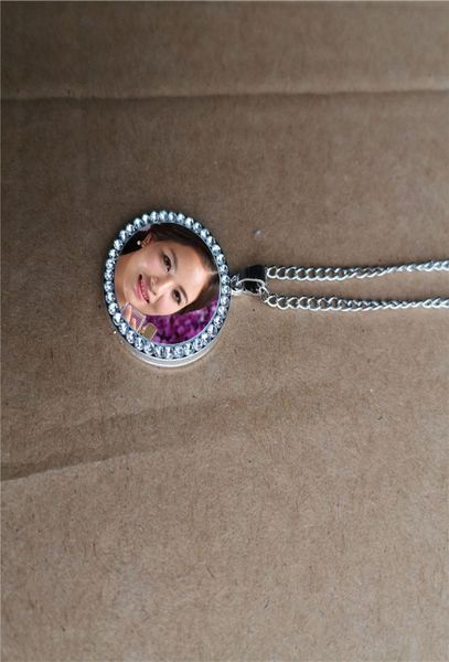 

sublimation blank new round necklaces pendants fashion necklace pendant tranfer printing consumable factory whole7577783, Silver