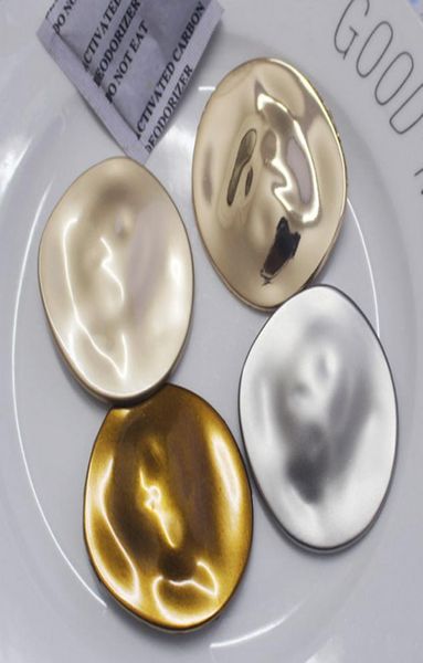 

4 colors vintage round brooch suit lapel pin women girl simple style round brooch fashion jewelry accessories7469893, Gray