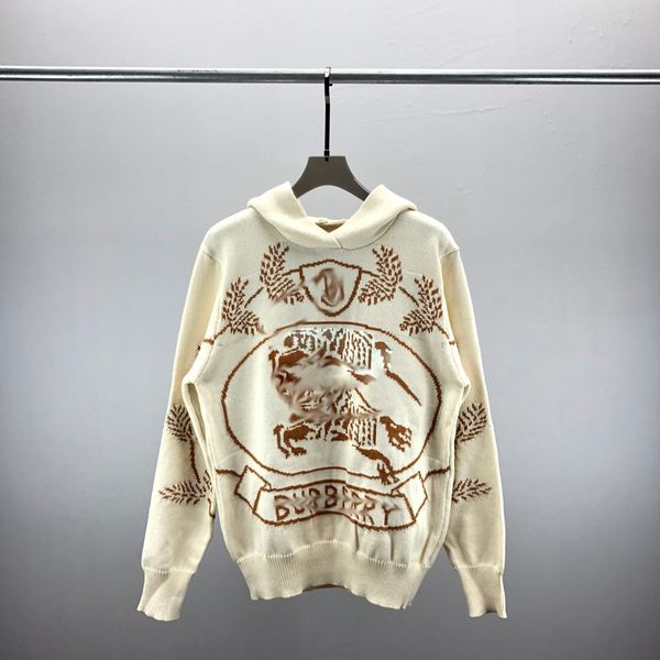 

2023 new europe women and mens designer sweaters retro classic luxury sweatshirt men arm letter embroidery round neck comfortable high-quali, White;black