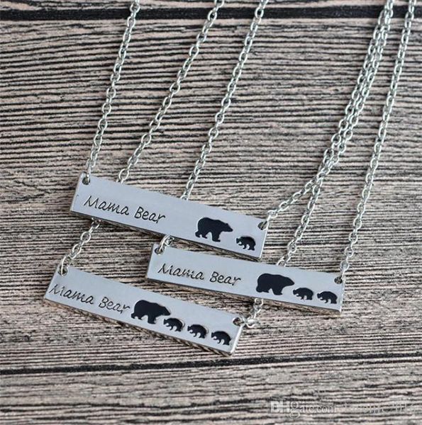

lovely little bear necklace silver gold plated polar mama bear pendant necklaces fashion fine jewelry mothers day gift birthday1463403