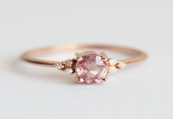 

fashion cubic zircon gemstone ring cluster rose gold women rings wedding jewelry gift5718310, Golden;silver